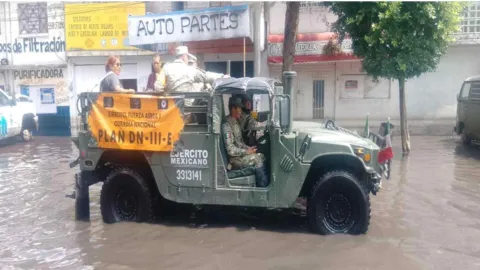 Sedena aplica Plan DN-III-E en Nezahualcóyotl.