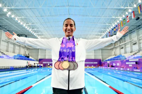 La nadadora mexicana, Celia Pulido.