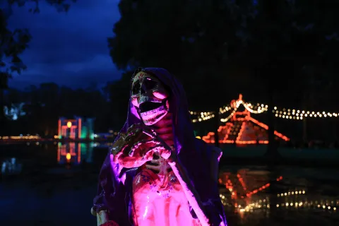 Puebla celebra a los muertos con espectáculo interactivo "CATRINERÍAS".