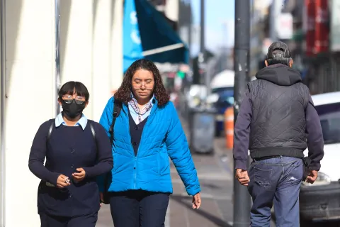 Empiezan a pegar los fríos en Puebla.