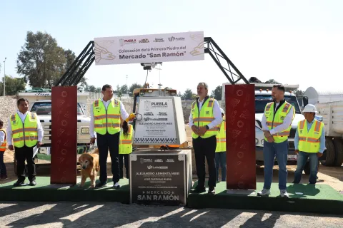La primera piedra del Mercado de San Ramón fue colocada en enero de este 2025.