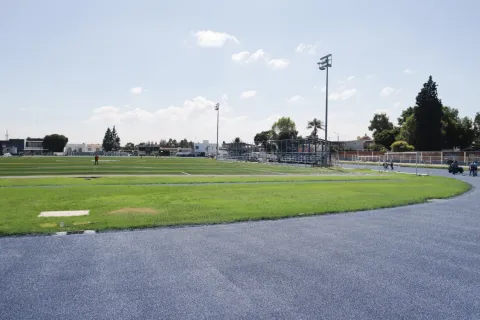 Rehabilitación del Deportivo Quetzalcóatl en San Andrés Cholula, Puebla.
