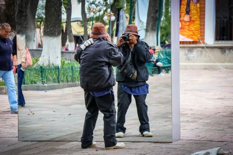 Ramón Rafael Zempoalteca fotógrafo de Atlahapa con más de 30 años de trayectoria.