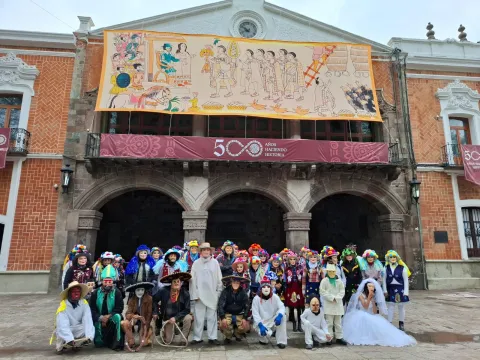 Tetla presente en la celebración de los 500 años de la fundación de Tlaxcala.
