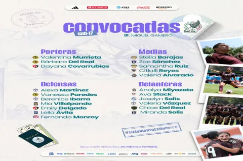 La Selección Mexicana Femenil Sub-17 participará en la Copa del Mundo de la categoría que se disputará en Marruecos.