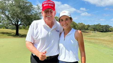 La nieta de Donald Trump, Kai, debutara en la Liga Femenil Profesional de Golf