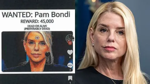 Detienen a un hombre en EU por “pedir la cabeza” de la fiscal general Pam Bondi 