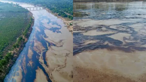 Pemex recuperó 345,000 litros de crudo derramado en Río Pantepec de Veracruz