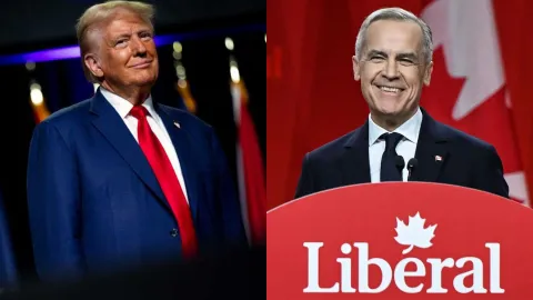 Trump asegura que hay grandes avances en diálogos comerciales con Canadá 
