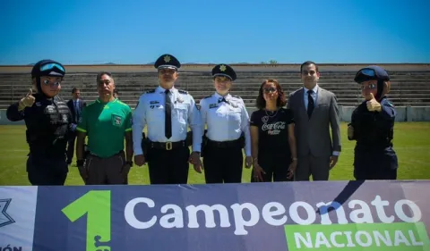 Ceremonia de premiación del primer Campeonato Nacional de Futbol 7, en las instalaciones del Centro de Formación, Capacitación y Profesionalización ubicado en Teotihuacán, Estado de México. 