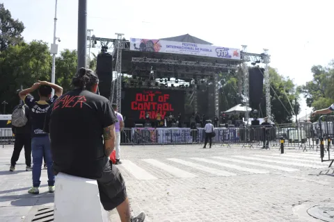 Preparativos del Festival Internacional Puebla 2025.