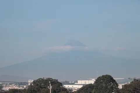 En total calma está el Volcán Popocatépetl.
