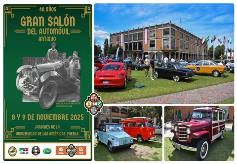El Gran Salón del Automóvil Antiguo se realizará este 8 y 9 de noviembre en los jardines de la UDLAP.