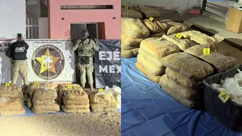 Gabinete de Seguridad decomisó media tonelada de metanfetamina en Sonora 