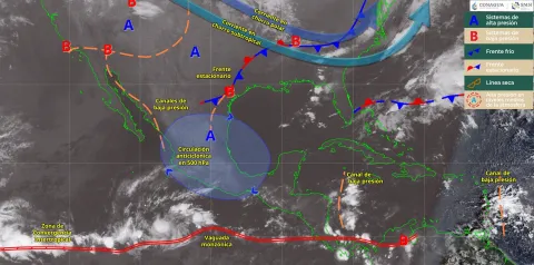 Se espera viento fuerte con posibles torbellinos en Chihuahua y Coahuila.