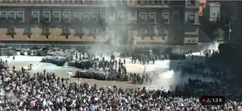 En enfrentamiento termina la manifestación de la Generación Z en la CDMX.