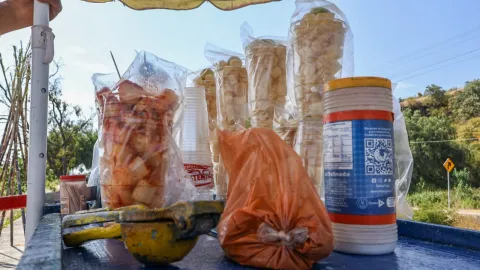 Da inicio la tradicional venta de cañas en Tlaxcala.