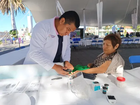 Promueven en Tlaxcala la prevención y la detección oportuna de la diabetes.