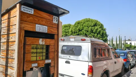 Parquímetros fuera de servicio en la capital tlaxcalteca.