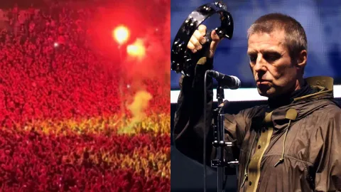Liam Gallagher explotó contra fan que prendió una bengala durante concierto