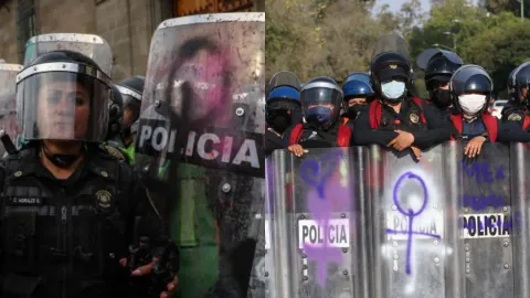 SSC desplego 600 mujeres policías para movilizaciones del 25N en la CDMX 