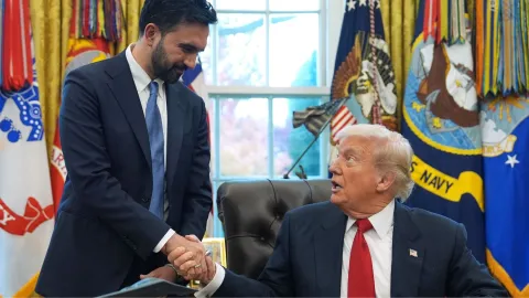 Trump sorprende a cientos mostrándose como un aliado de Zohran Mamdani