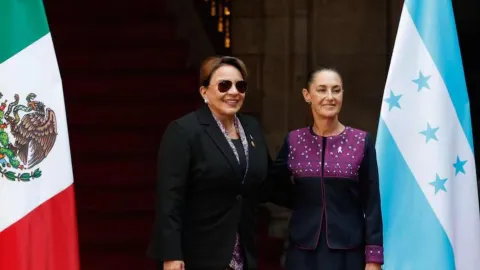 Claudia Sheinbaum ya recibió a la presidenta de Honduras, Xiomara Castro