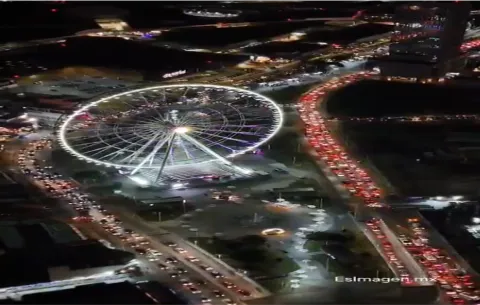 Imposible el tráfico en la Zona de Angelópolis de Puebla y la Zona Metropolitana.