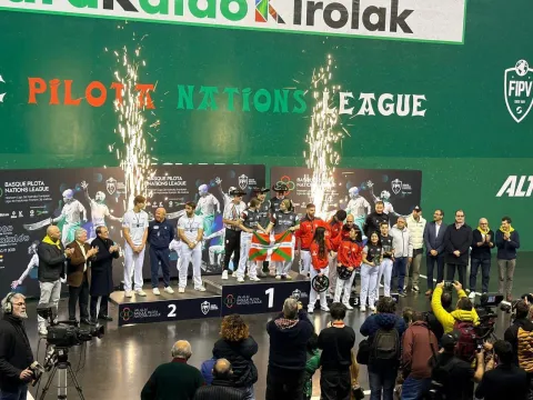 Pelotaris mexicanos con cuatro bronces en Liga de Naciones en España.
