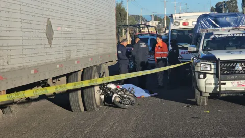 Muere motociclista en accidente en Juan C. Bonilla, Puebla.