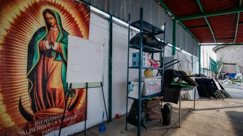 La vida en el Albergue La Sagrada Familia para migrantes en Apizaco, Tlaxcala.