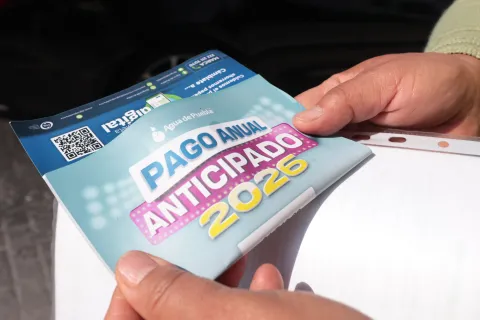 Ciudadanos acuden al Pago Anual Anticipado de Agua de Puebla.