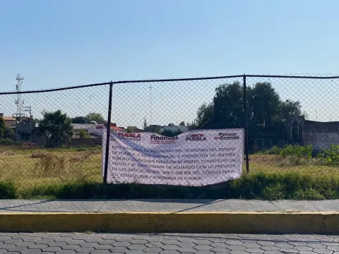 Gobierno del Estado pone orden en predio La Virgen, en San Andrés Cholula.