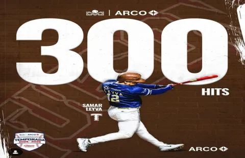 El Perico de Puebla, Samar Leyva llegó a 300 imparables en la Liga Mexicana del Pacífico (LMP).