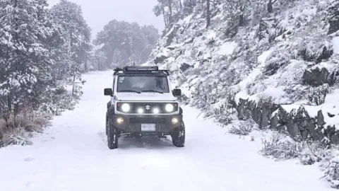 Registran nevadas masivas en los municipios aledaños al Cofre de Perote 