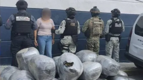 Semar le logró incautar 192 kilos de marihuana a una mujer en Acapulco