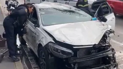 Registraron un grave accidente vial en alcaldía Gustavo A. Madero de CDMX 