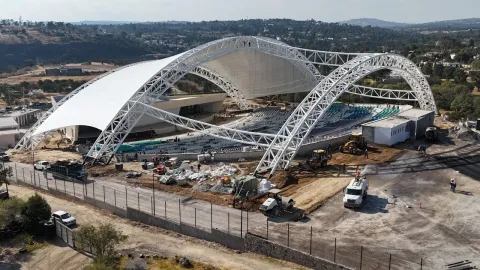 Avanza la Ciudad de la Cultura y el Entretenimiento en Tlaxcala rumbo al informe de la gobernadora, Lorena Cuéllar.