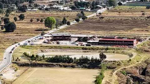 Desde las alturas, así luce el nuevo campus Rosario Castellanos en Tlaxcala.