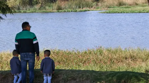 La Laguna de Acuitlapilco, espacio natural para el descanso dominical en Tlaxcala.