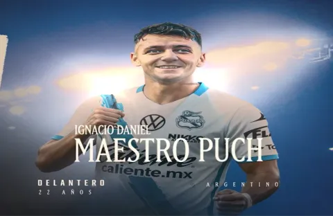 Ignacio Daniel Maestro Puch será el delantero del Puebla para el Torneo Clausura 2026.