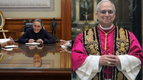 Por Día de la Guadalupana, Sheinbaum sostuvo una llamada con el Papa León XIV 
