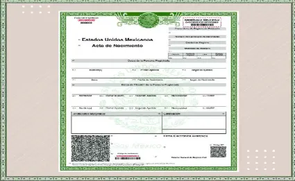 acta de nacimiento