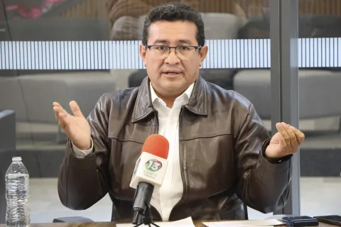 Presidente del Congreso del Estado de Puebla, Pável Gaspar Ramírez.