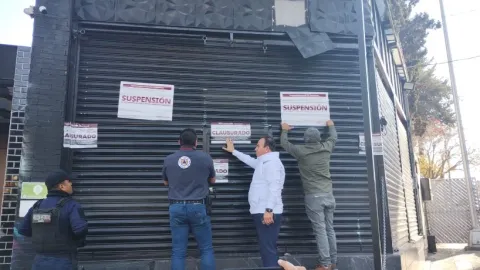 Bar Miches 33 de la Avenida Juárez fue suspendido.