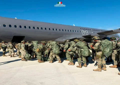 Defensa refuerza la seguridad en el estado de Sinaloa con 1,600 efectivos.