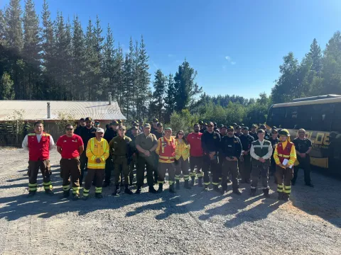 Brigadas mexicanas operan en Chile para contener incendios forestales en regiones afectadas.