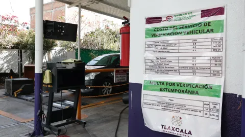 Centros de verificación vehicular mantienen tarifas sin cambios en Tlaxcala.