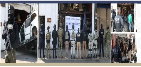 Encabeza FGE de Puebla Operativo Interinstitucional en la 46 Poniente, recupera vehículo robado, asegura autopartes, un arma y droga.