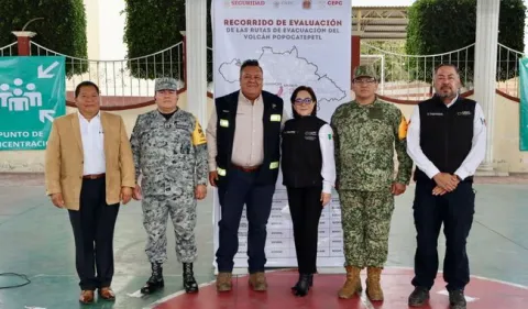 CNPC y Gobierno de Tlaxcala fortalecen acciones preventivas del Plan Homologado Popocatépetl.